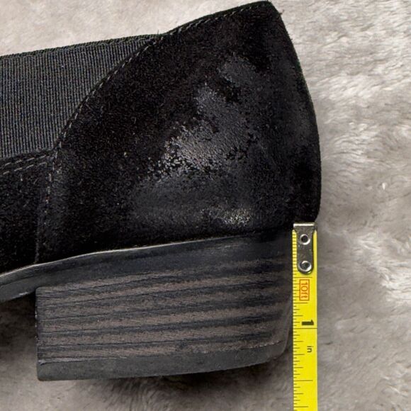 Paul Green Black Suede Chelsea Slip-on Low Ankle Boots Womens UK 5 US Size 7.5 - Picture 8 of 16